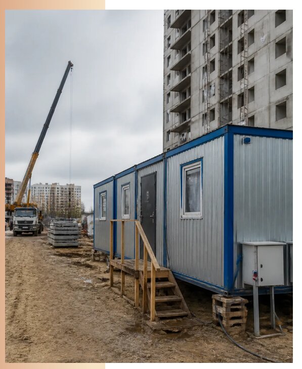 Аренда строительных вагончиков для рабочих в Борисоглебске